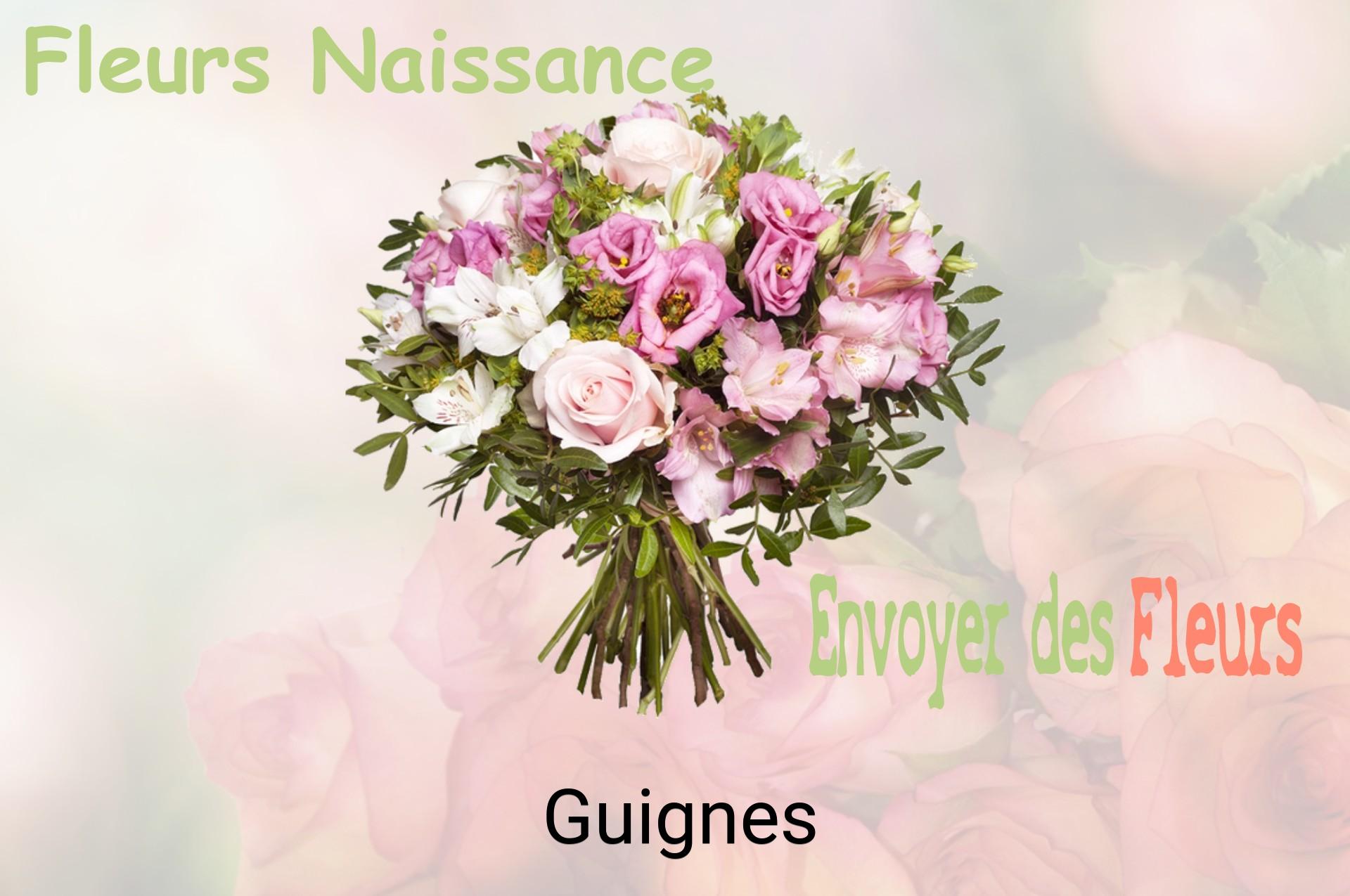 Bouquet de fleurs de naissance livré à Guignes
